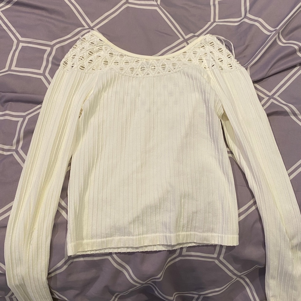 white long sleeve shirt